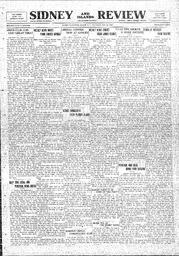 Sidney And Islands Review Thu, May 22, 1924 (Page 1)