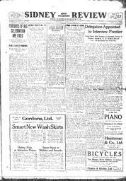 Sidney And Islands Review Thu, June 12, 1919 (Page 1)