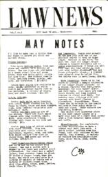 LMW News, May 1970s: May Notes