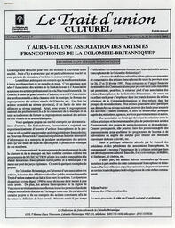  LE TRAIT D'UNION CULTUREL, 1992   , page 1