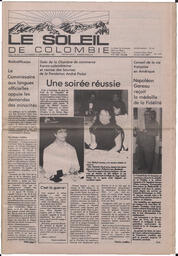 Le Soleil de Colombie, December 11, 1987, page 1