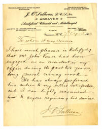 Letter from J.O. Sullivan: 07-Apr-03