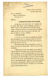 Letter from Chief Sanitary Inspector to F.T. Underhill: 20-Sep-18