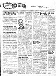 Saanich Peninsula And Gulf Islands Review Wed, February 9, 1944 (Page 1)