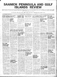 Saanich Peninsula And Gulf Islands Review Wed, June 21, 1939 (Page 1)