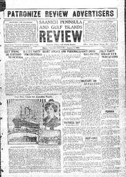 Saanich Peninsula And Gulf Islands Review Thu, January 5, 1928 (Page 1)