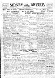 Sidney And Islands Review Thu, March 5, 1925 (Page 1)