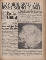   The Pacific Tribune - Friday, November 13, 1959   , page 1