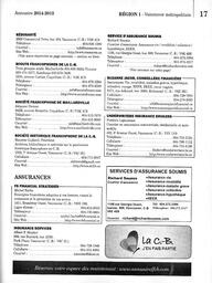  ANNUAIRE - FFCB, 2014   , page 19