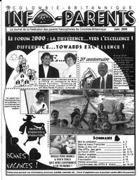   INFO-PARENTS COLOMBIE-BRITANNIQUE, 2000   , page 1