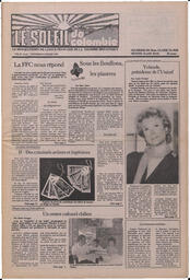 Le Soleil de Colombie, July 8, 1983, page 1