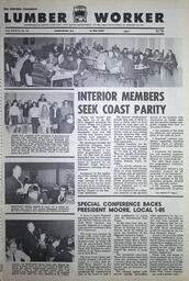   The Western Canadian Lumber Worker, Vol. XXXVI, No. 10, 2nd Issue May 1967   , page 1