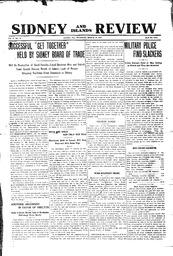 Sidney And Islands Review Thu, March 14, 1918 (Page 1)