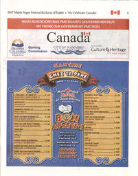   MAPLE SUGAR FESTIVAL DU SUCRE D'ÉRABLE, 2017   , page 9
