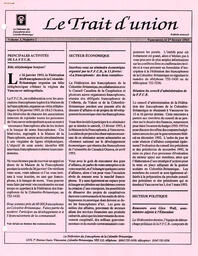   LE TRAIT D'UNION, 1993   , page 1