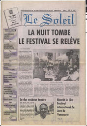 Le Soleil de Colombie-Britannique, June 23, 1995, page 1