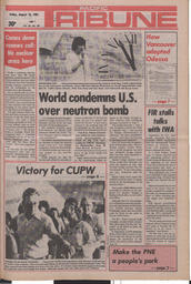   The Pacific Tribune - Friday, August 14, 1981   , page 1