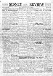 Sidney And Islands Review Thu, July 29, 1926 (Page 1)