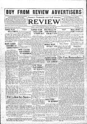 Saanich Peninsula And Gulf Islands Review Thu, April 30, 1931 (Page 1)