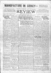 Saanich Peninsula And Gulf Islands Review Thu, January 24, 1929 (Page 1)