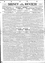 Sidney And Islands Review Thu, September 6, 1923 (Page 1)