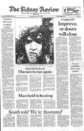 The Sidney Review Wed, October 29, 1980 (Page 1)