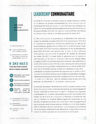  RAPPORT ANNUEL - FFCB, 2018-2019   , page 11
