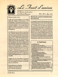   LE TRAIT D'UNION, 1995   , page 1