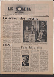 Le Soleil de Colombie, October 24, 1975, page 1
