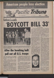   The Pacific Tribune - Friday, November 8, 1968   , page 1