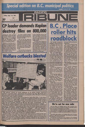   The Pacific Tribune - Friday, September 18, 1981   , page 1