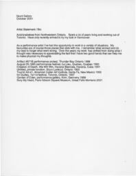 Rebecca Belmore Artist Statement / Bio