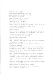 David and Mary Dodding Interview - Transcript Part 1