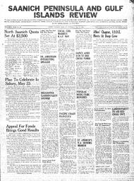 Saanich Peninsula And Gulf Islands Review Wed, May 13, 1942 (Page 1)