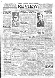 Saanich Peninsula And Gulf Islands Review Wed, March 28, 1934 (Page 1)