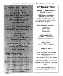   LE MOUSTIQUE PACIFIQUE, 2002   , page 14