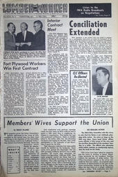   The Western Canadian Lumber Worker, Vol. XXXI, No. 8, 2nd Issue Apr. 1964   , page 1
