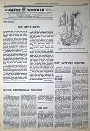   The Western Canadian Lumber Worker, Vol. XXXIV, No. 2, 2nd Issue Jan. 1967   , page 8