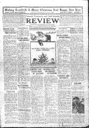 Saanich Peninsula And Gulf Islands Review Thu, December 25, 1930 (Page 1)