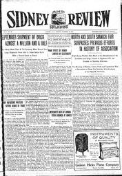 Sidney And Islands Review Fri, October 10, 1913 (Page 1)