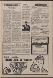 Le Soleil de Vancouver, November 9, 1973, page 11