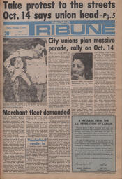   The Pacific Tribune - Friday, October 1, 1976   , page 1