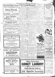Sidney And Islands Review Thu, January 22, 1920 (Page 3)