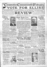 Saanich Peninsula And Gulf Islands Review Wed, November 1, 1933 (Page 1)