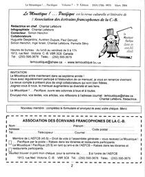   LE MOUSTIQUE PACIFIQUE, 2004   , page 2