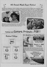   MAPLE SUGAR FESTIVAL DU SUCRE D'ÉRABLE, 2005   , page 5