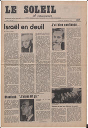 Le Soleil de Vancouver, December 7, 1973, page 1