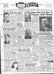 Saanich Peninsula And Gulf Islands Review Wed, November 19, 1958 (Page 1)