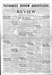 Saanich Peninsula And Gulf Islands Review Wed, May 24, 1933 (Page 1)