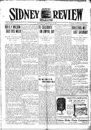 Sidney And Islands Review Thu, May 13, 1915 (Page 1)
